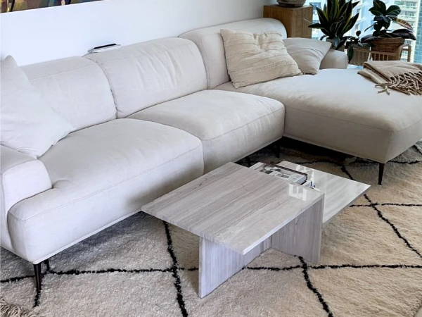 Distinct Travertine Coffee Table