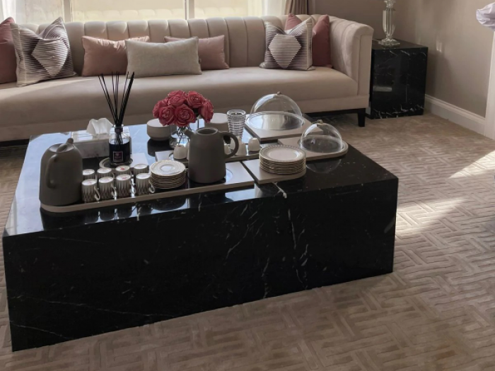 Black marble Coffee table